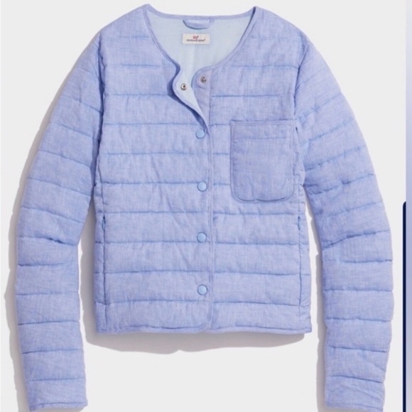 Vineyard Vines lightweight linen puffer jacket - Picture 2 of 13